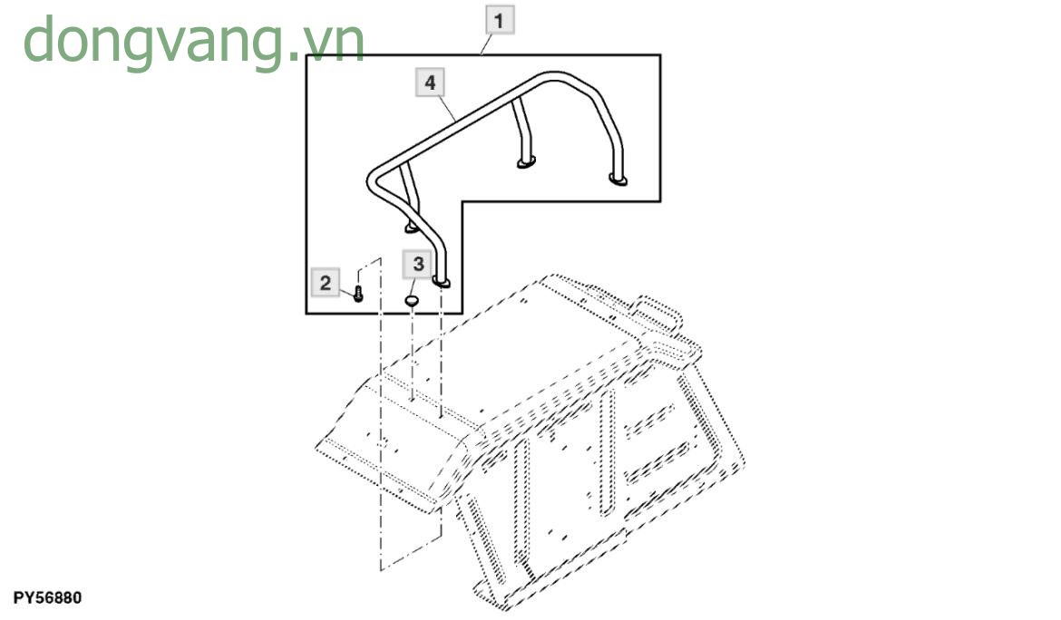 Handrail, Fender Service Kit - ST761282